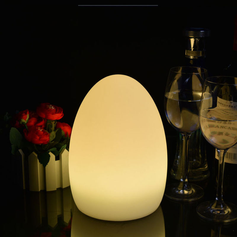 مصابيح LED صغيرة على شكل بيضة ، ضوء ليلي لامع للماء