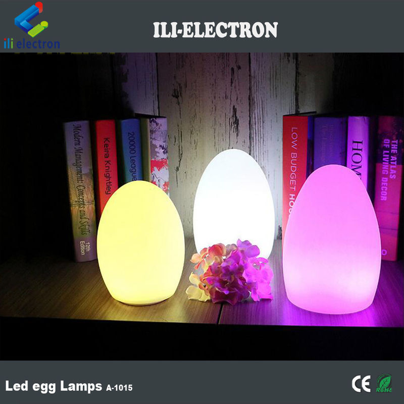 مصابيح LED مصابيح صغيرة على شكل بيضة 16 لون متغير مع التحكم عن بعد